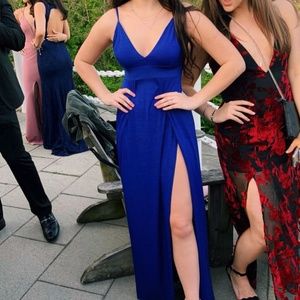 Long Blue Formal Dress